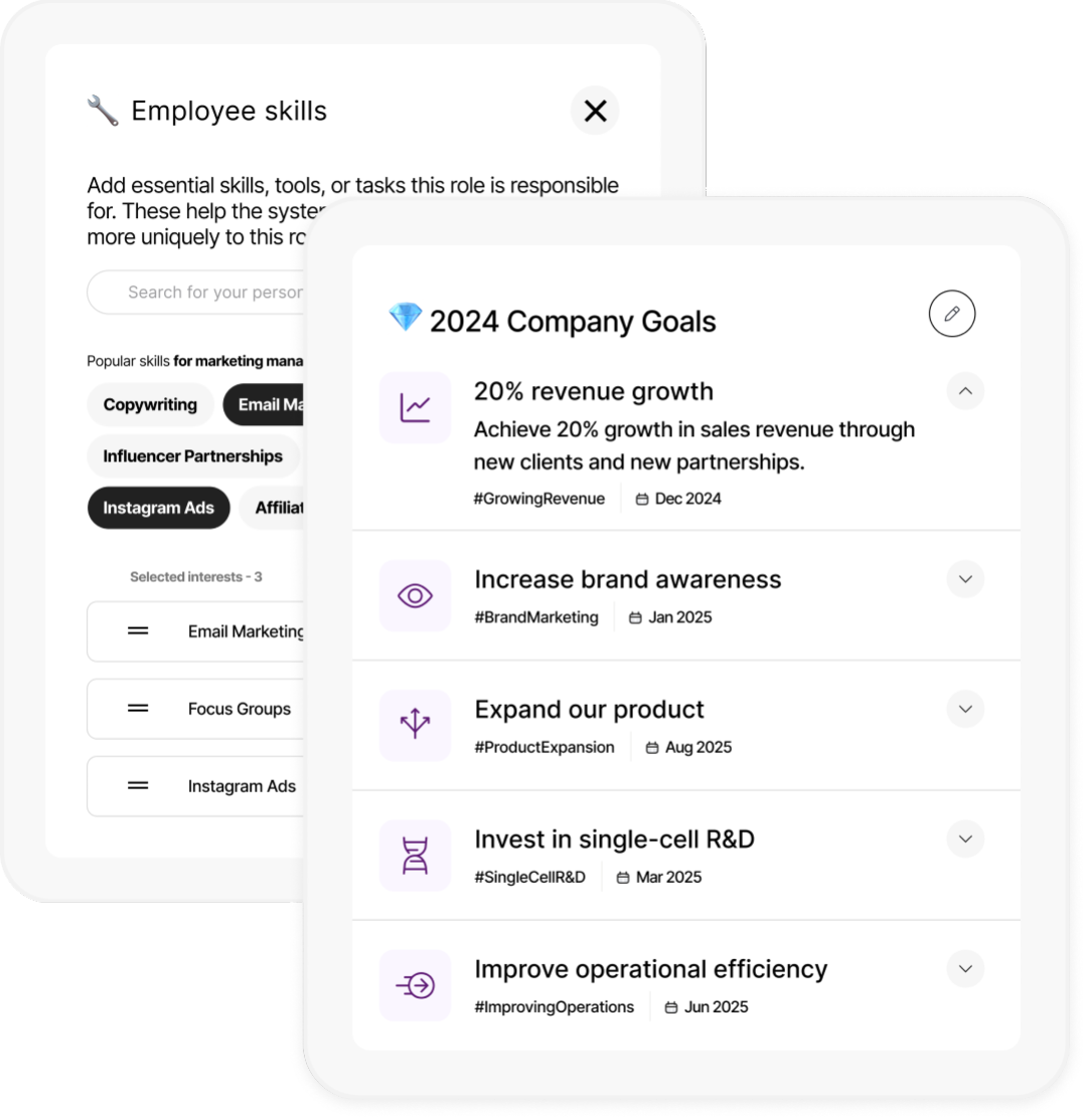 OKRmate goal writing interface